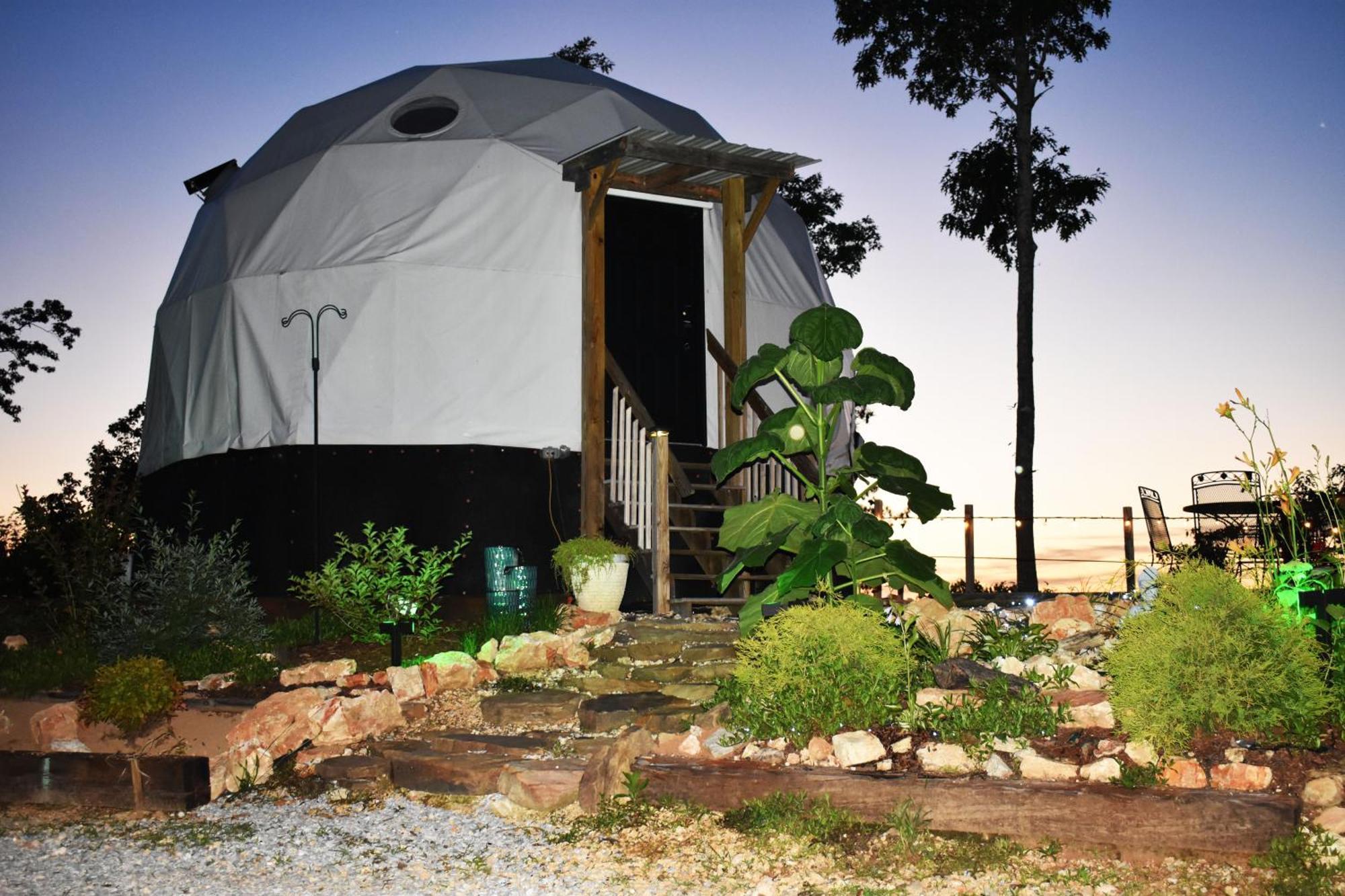 Waterfront Luxury Glamping Dome Hotell Rogersville Eksteriør bilde